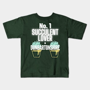 No.1 Succulent Lover In Dunbartonshire Kids T-Shirt